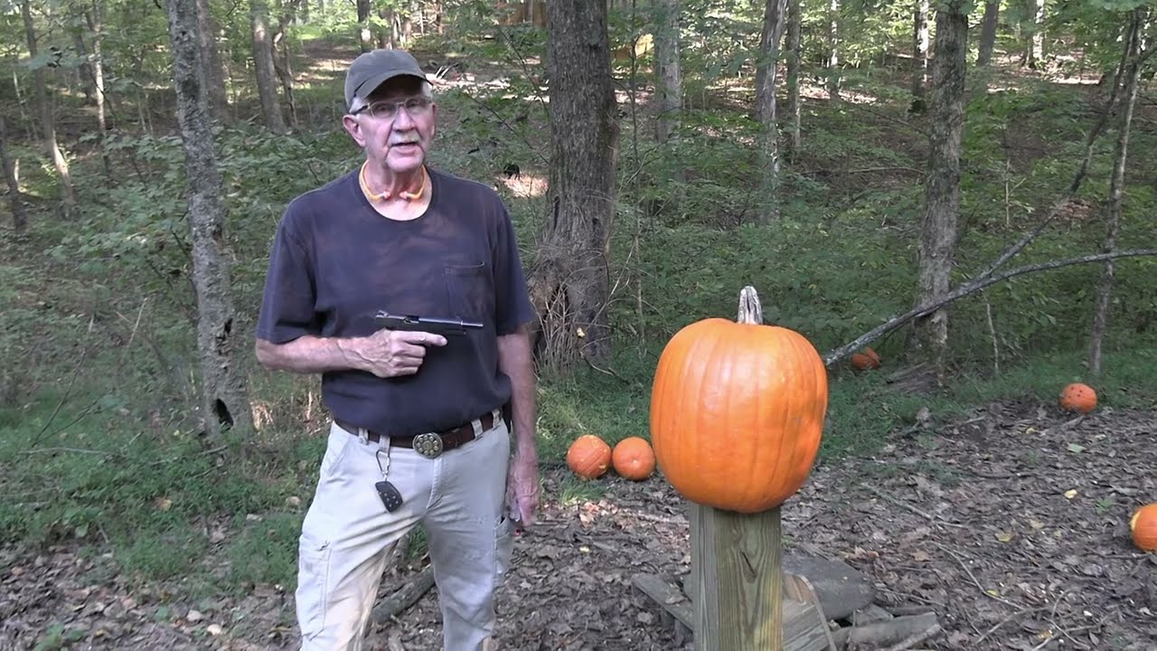 Pumpkin Carving with a NightHawk Custom 1911