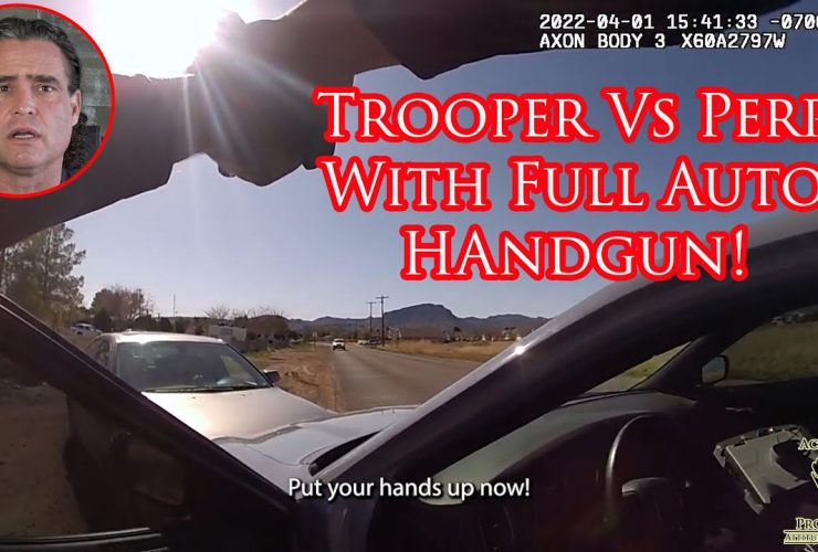 Arizona Trooper Responds While Under Fully Automatic Fire From Felon