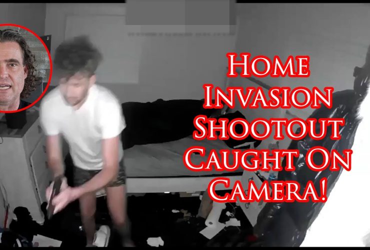 Home Invasion Caught on Camera Ends in Bedroom Shootout