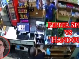 Fed Up Shop Owner Faces Determined Armed Robber