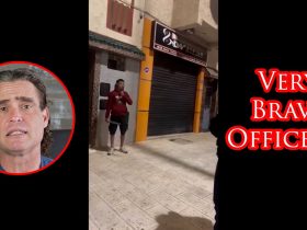 Officers Work To Disarm Machete-Wielding Man in Morocco