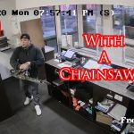 Police Forced To Stop Man Who Attacked Motel With Chainsaw