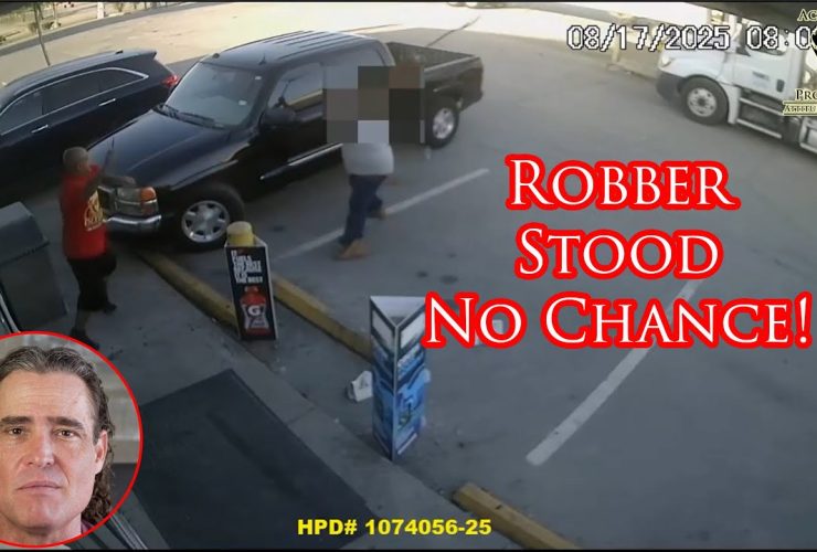 Houston Man Rakes Robber Up Pretty Good! Houston Man Rakes Robber Up Pretty Good!