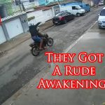 Defender Puts Moto Robber Under His Wheels!