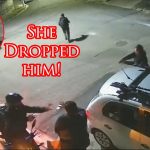 Off Duty Stops Armed Robber Threatening Her Husband!