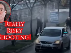 Robbery Turns Into Scary Gunfight For Bystanders!