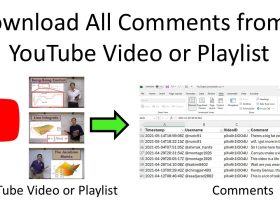 Download All Comments from a YouTube Video or Playlist
