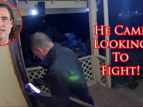 Small Town Cop Confronted By Angry Man With a Machete