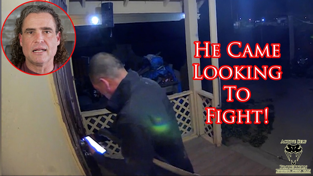 Small Town Cop Confronted By Angry Man With a Machete