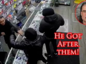 Shopkeep Puts Some Licks On Armed Robbers