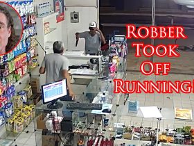 Clerk Sends Armed Robber Scrambling