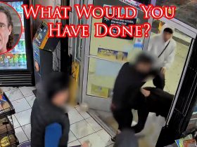 Clerk Tries to Stop Multiple Shoplifters in Fresno, California