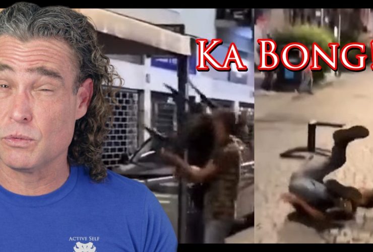 Knife-Wielding Attacker Takes A CHAIR To The HEAD | Active Self Protection
