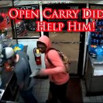 Gunfight Ensues After Open Carrier Has Firearm Yanked Off Him By Perp!