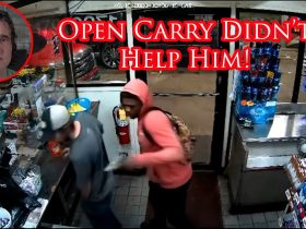 Gunfight Ensues After Open Carrier Has Firearm Yanked Off Him By Perp!