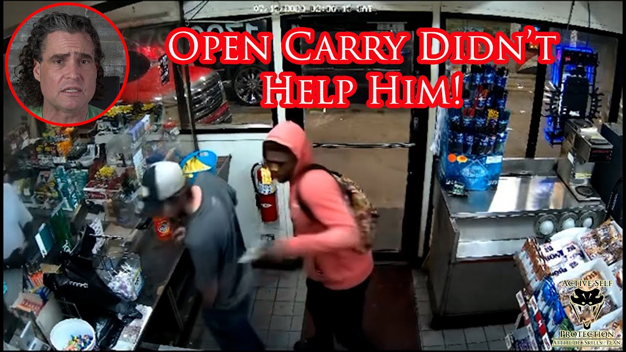 Gunfight Ensues After Open Carrier Has Firearm Yanked Off Him By Perp!