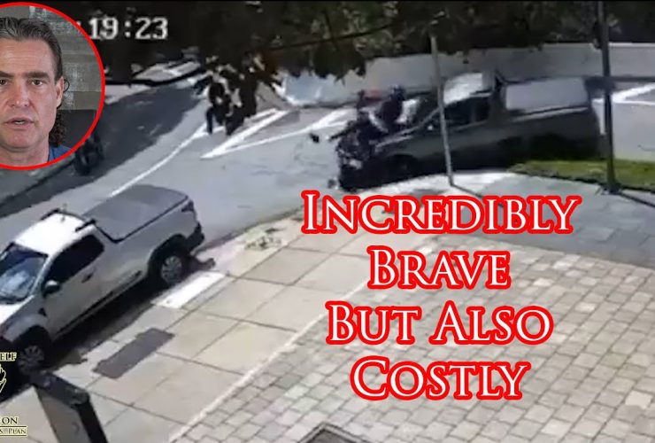 Brave Bystander Puts Robber Over His Hood, But Was It Smart?