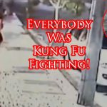 Robbery Victim Jump Kicks Moto Robbers!