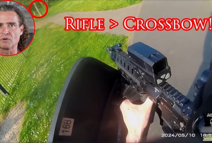 British Armed Police Stop Crazed Crossbowman