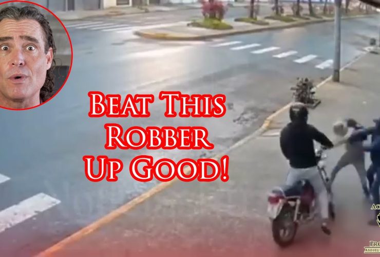 Amazing Defender Puts a Beating on Surprised Robber