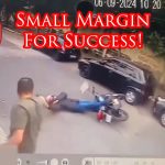 Defender Beats Armed Robber By Inches and Split Second