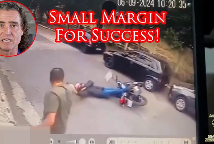 Defender Beats Armed Robber By Inches and Split Second