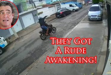 Defender Puts Moto Robber Under His Wheels!