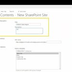 Creating a SharePoint Site/Subsite
