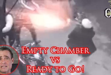 Defender Beats Robber By Smallest Margin to Stop the Threat