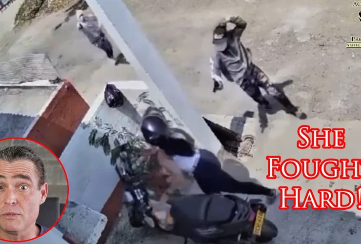 Woman Riding Her Scooter Fights Off Multiple Armed Carjackers!
