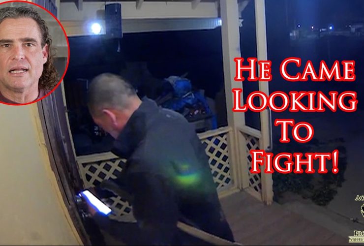 Small Town Cop Confronted By Angry Man With a Machete