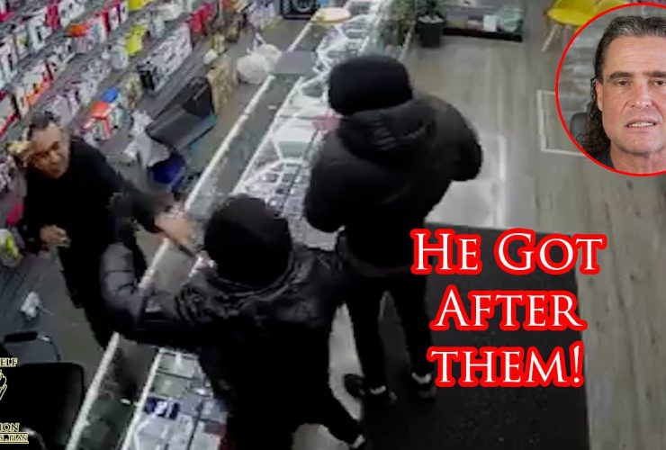 Shopkeep Puts Some Licks On Armed Robbers