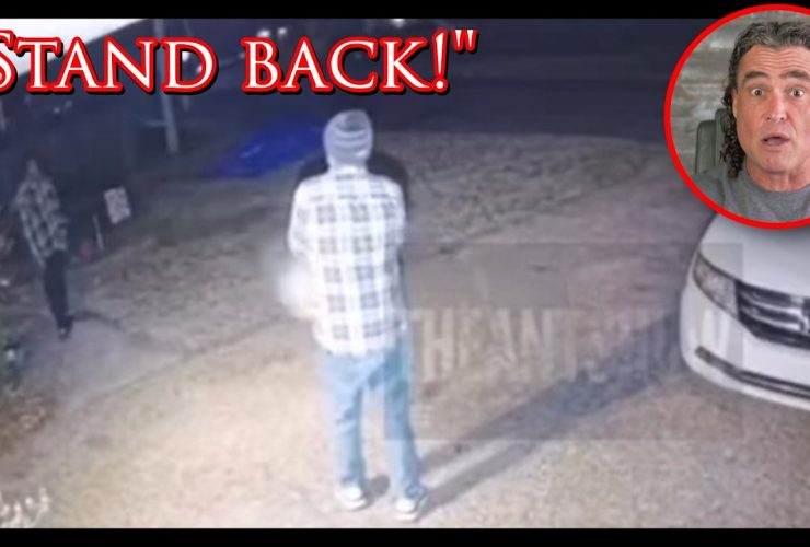 Driveway Standoff! Captured On Security Cam Driveway Standoff! Captured On Security Cam