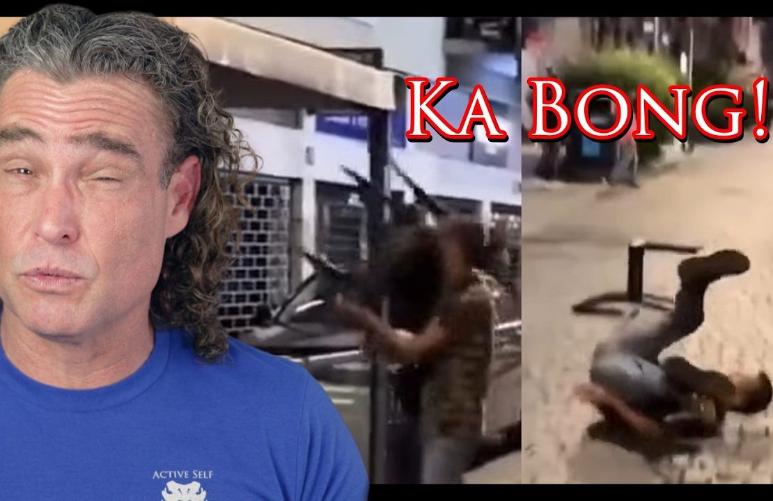 Knife-Wielding Attacker Takes A CHAIR To The HEAD | Active Self Protection
